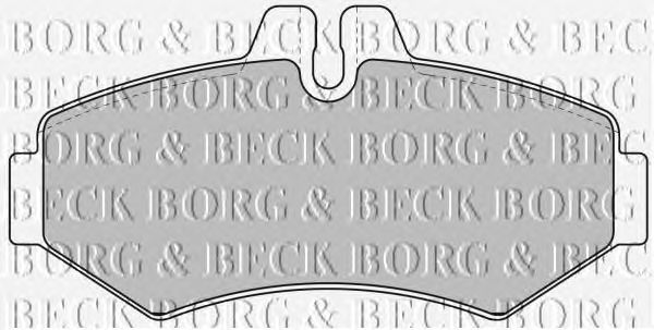 Тормозные колодки BORG & BECK BBP1667