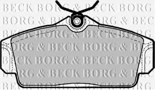 Тормозные колодки BORG & BECK BBP1672