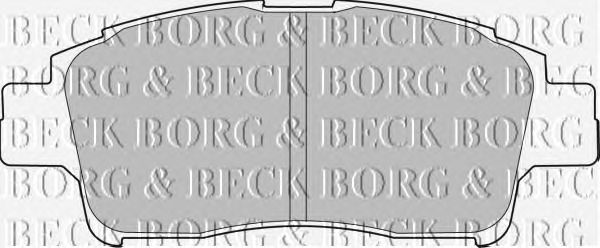 Тормозные колодки BORG & BECK BBP1681