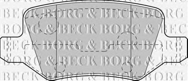 Тормозные колодки BORG & BECK BBP1753