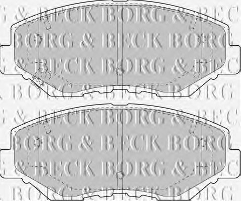 Тормозные колодки BORG & BECK BBP1860