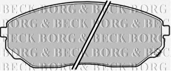 Гальмівні колодки BORG & BECK BBP1874