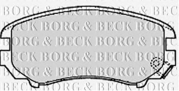 Тормозные колодки BORG & BECK BBP1884