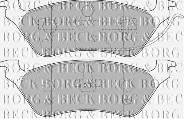 Тормозные колодки BORG & BECK BBP1889