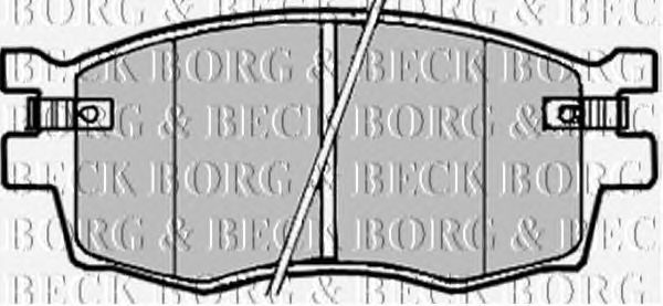 Тормозные колодки BORG & BECK BBP1923