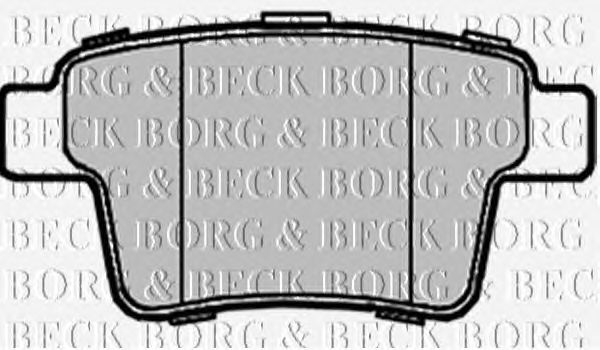 Тормозные колодки BORG & BECK BBP1933