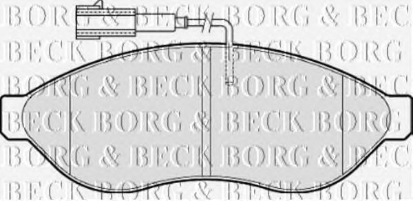 Тормозные колодки BORG & BECK BBP2001