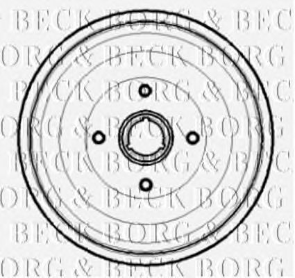Тормозной барабан BORG & BECK BBR7189