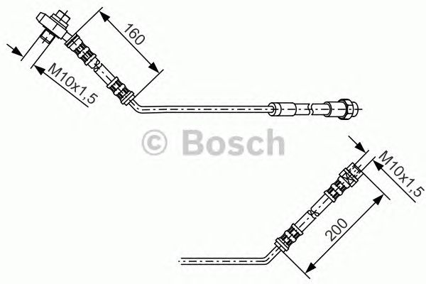 Тормозной шланг BOSCH 1 987 476 054