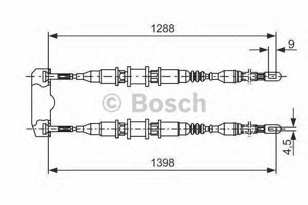 Трос ручника BOSCH 1 987 477 258