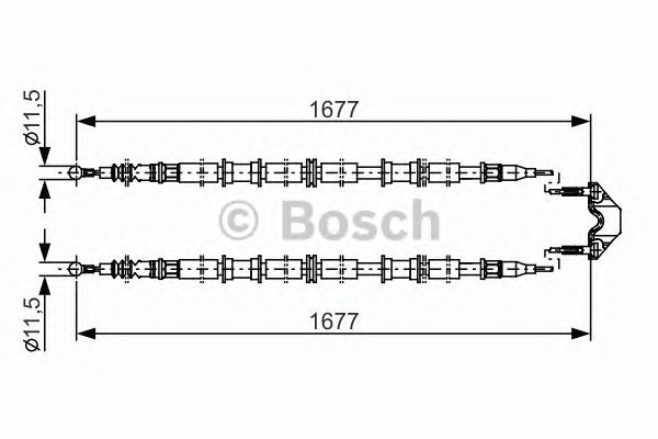 Трос ручника BOSCH 1 987 482 141