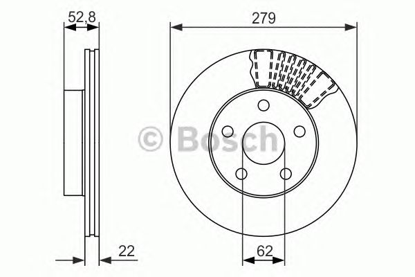 Гальмівний диск BOSCH 0 986 479 618