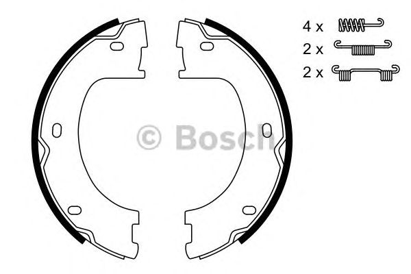 Тормозные колодки ручника BOSCH 0 986 487 751