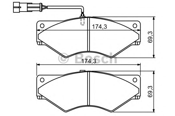Гальмівні колодки BOSCH 0 986 494 193