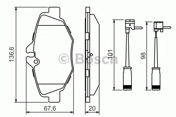 Тормозные колодки BOSCH 0 986 494 285