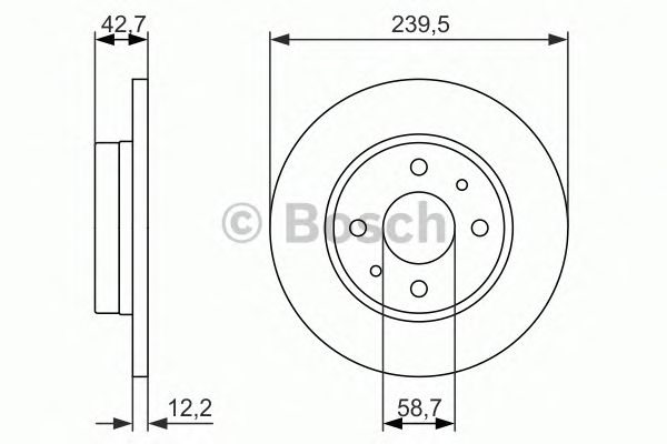 Гальмівний диск BOSCH 0 986 479 905