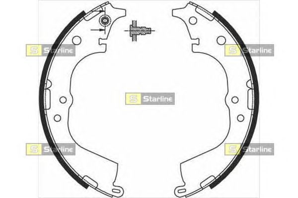 Тормозные колодки STARLINE BC 07225