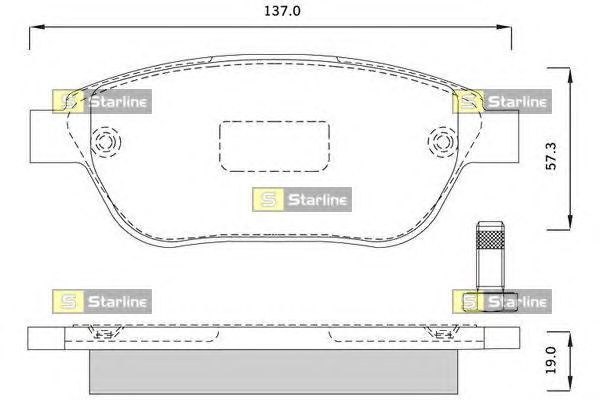 Тормозные колодки STARLINE BD S248