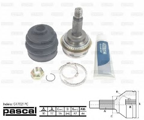 Комплект ШРУСов PASCAL G17021PC