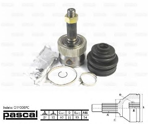 Комплект ШРКШ PASCAL G1Y008PC