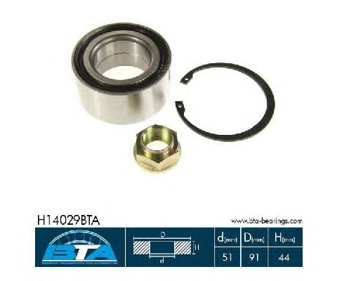 Ступичный подшипник BTA H14029BTA
