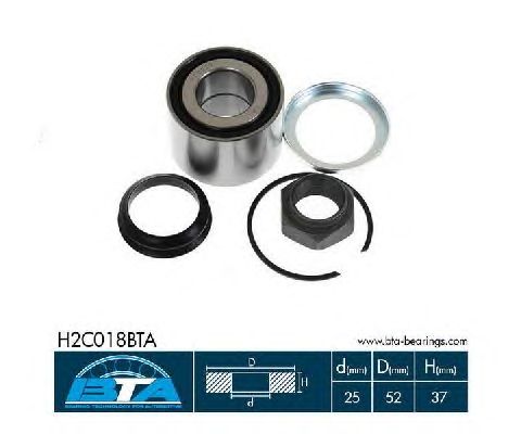 Підшипник маточини BTA H2C018BTA