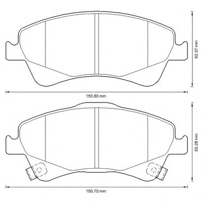 Тормозные колодки JURID 572600J