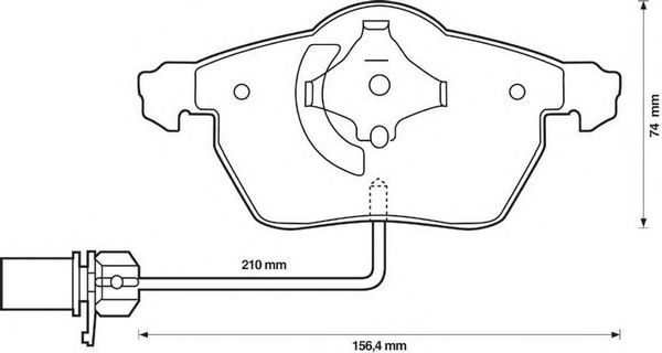 Тормозные колодки JURID 573037JC