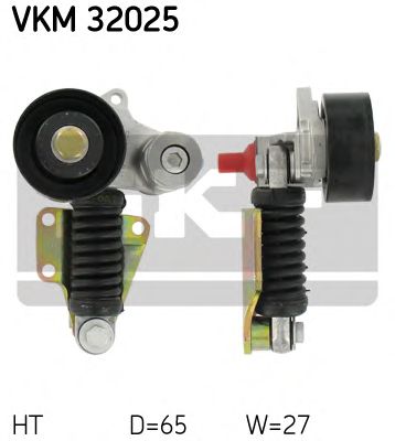 Натяжной ролик поликлинового ремня SKF VKM 32025