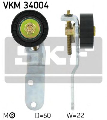 Натяжной ролик поликлинового ремня SKF VKM 34004