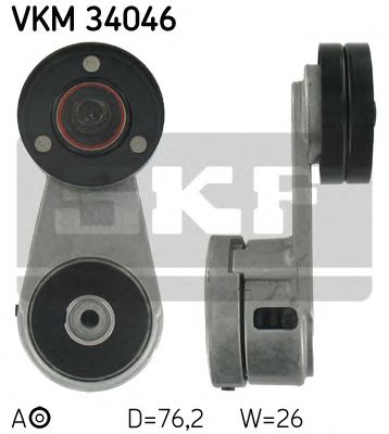 Натяжной ролик поликлинового ремня SKF VKM 34046