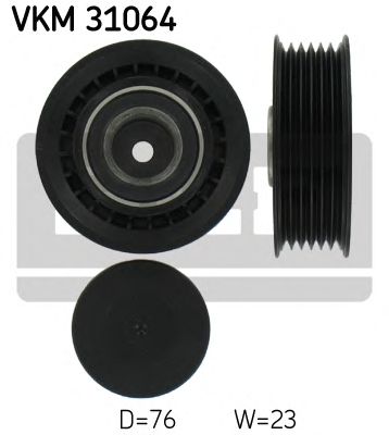 Натяжной ролик поликлинового ремня SKF VKM 31064