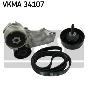 Комплект поликлинового ремня SKF VKMA 34107