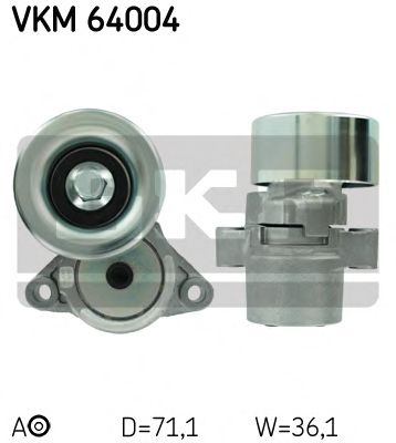 Натяжной ролик поликлинового ремня SKF VKM 64004