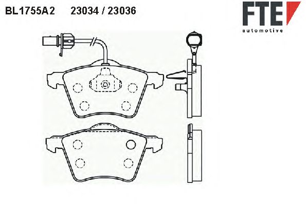 Тормозные колодки FTE BL1755A2