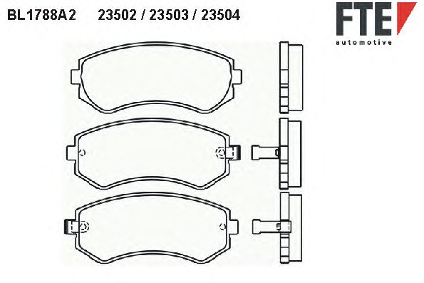 Тормозные колодки FTE BL1788A2