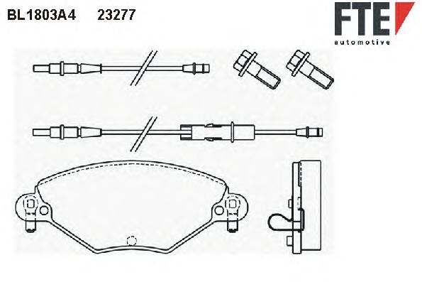 Тормозные колодки FTE BL1803A4