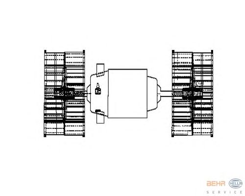 Вентилятор салону HELLA 8EW 009 160-641