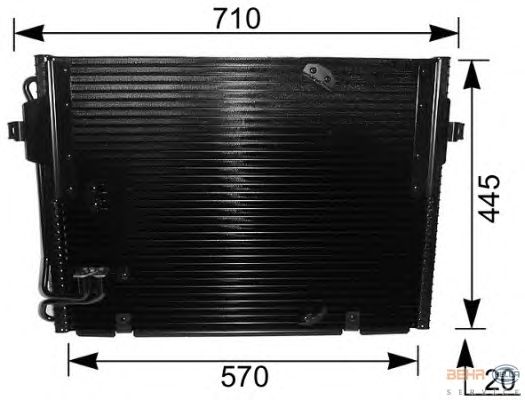 Радиатор кондиционера HELLA 8FC 351 036-151