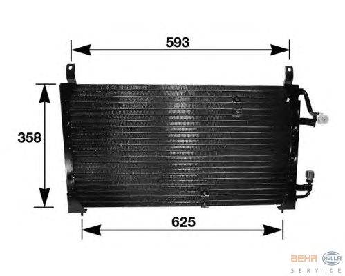 Радіатор кондиціонера HELLA 8FC 351 037-111