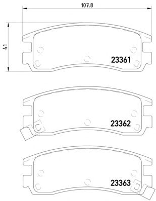 Тормозные колодки MINTEX MDB1825