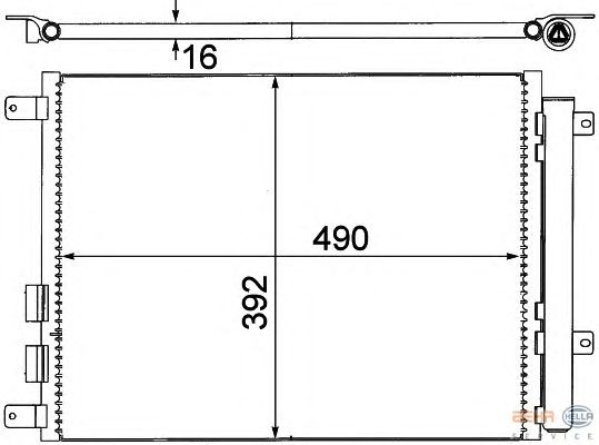 Радіатор кондиціонера HELLA 8FC 351 318-641