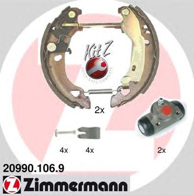 Гальмівні колодки ZIMMERMANN 20990.106.9