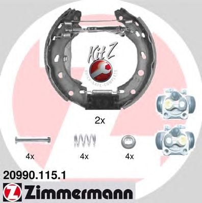 Тормозные колодки ZIMMERMANN 20990.115.1