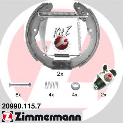 Тормозные колодки ZIMMERMANN 20990.115.7
