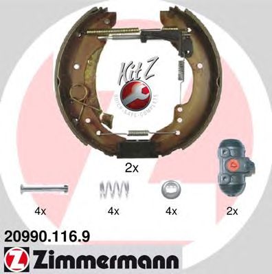 Гальмівні колодки ZIMMERMANN 20990.116.9