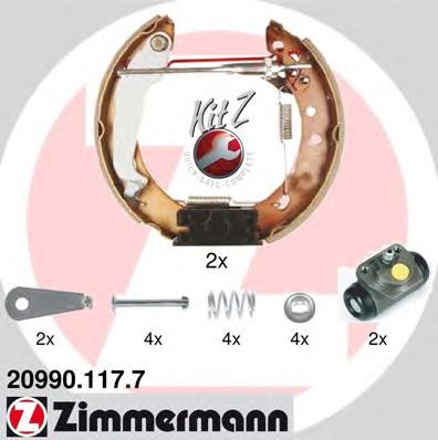 Тормозные колодки ZIMMERMANN 20990.117.7