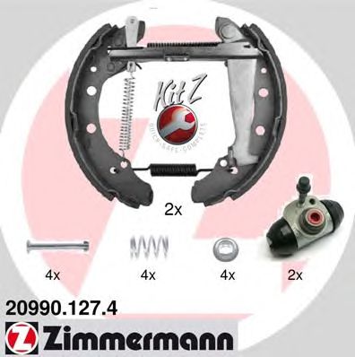 Гальмівні колодки ZIMMERMANN 20990.127.4