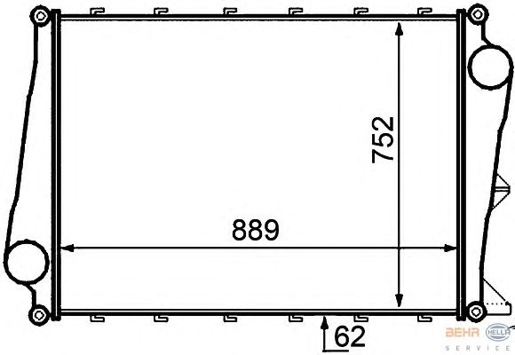 Интеркулер HELLA 8ML 376 727-551