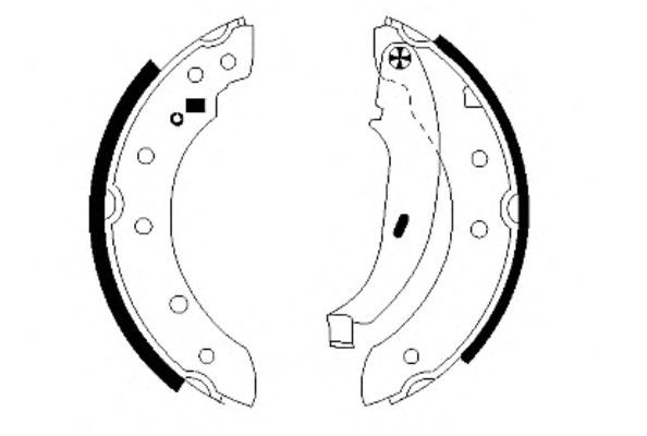 Тормозные колодки HELLA 8DB 355 001-571